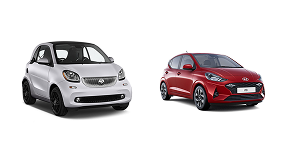 Smart ForTwo and Hyundai i10 hire cars